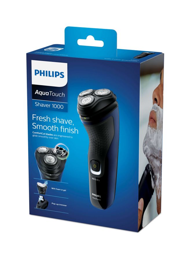 Philips S1323 AquaTouch Shaver 1000 Wet Or Dry Electric Shaver Black  - Image 3