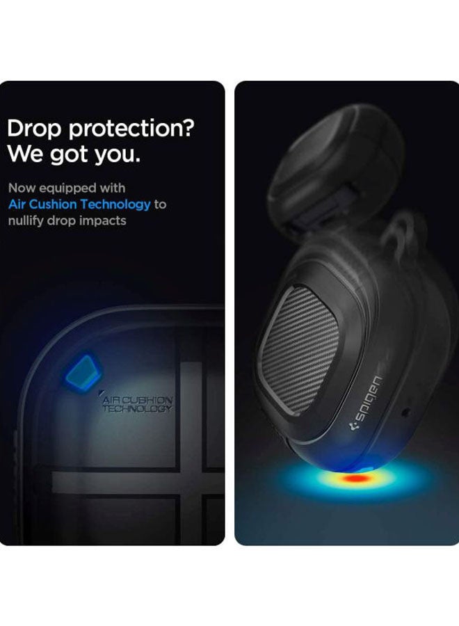 سبايجن حافظة حماية واقية سيليكون فيت لسماعات سامسونج جالاكسي بادز 2 (إصدار 2021) / سماعات جالاكسي بادز برو (إصدار 2021) / سماعات جالاكسي بودز لايف (إصدار 2020) أسود غير لامع - Image 3