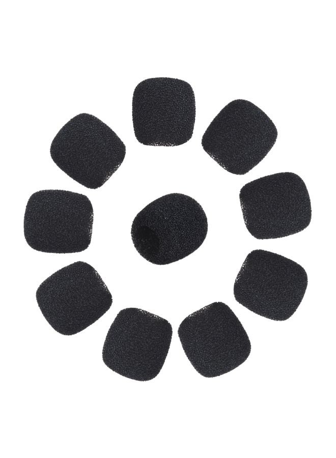 ANDOER Pack Of 10 Mini Lapel  Microphone Covers LU-D5433-2 Black  - Image 2
