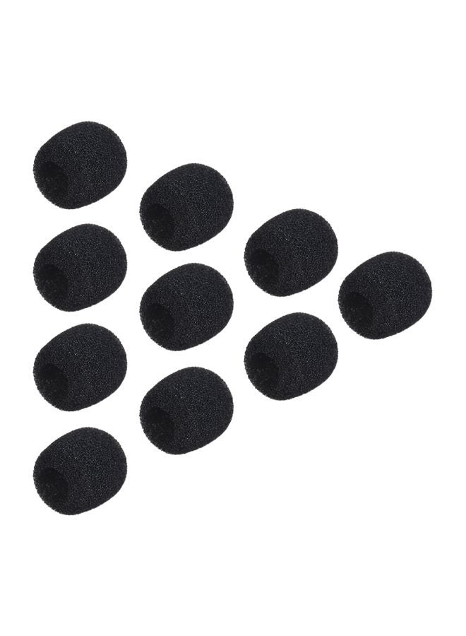 ANDOER Pack Of 10 Mini Lapel  Microphone Covers LU-D5433-2 Black  - Image 3