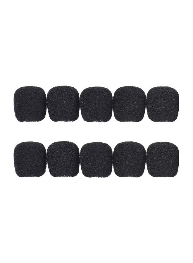 ANDOER Pack Of 10 Mini Lapel  Microphone Covers LU-D5433-2 Black  - Image 4