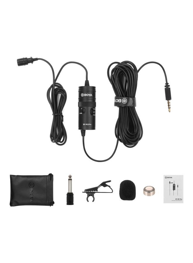 Omni-Directional Lavaliere Clip-On Condenser Microphone Set LU-D7597 Black/Gold - v1598896360/N40055740A_1