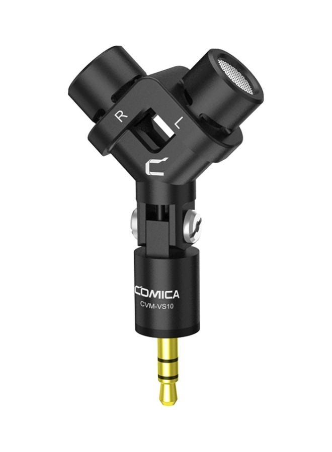 COMICA Mini Flexible XY Stereo Microphone LU-D7438 Black - Image 1