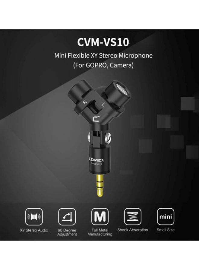 COMICA Mini Flexible XY Stereo Microphone LU-D7438 Black - Image 2