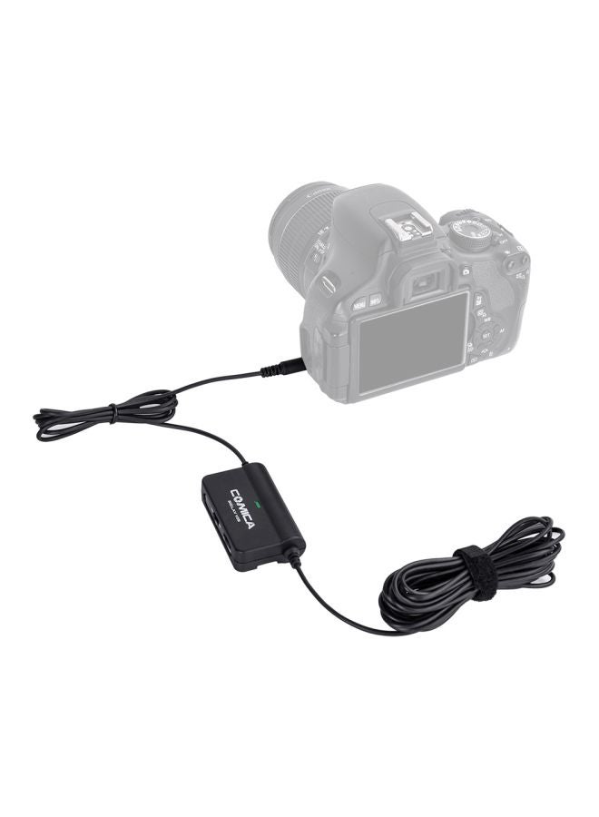 COMICA - Multi-Functional Single Lavaliere Microphone with Stepless Gain Control LU-D7140 Black - Image 1