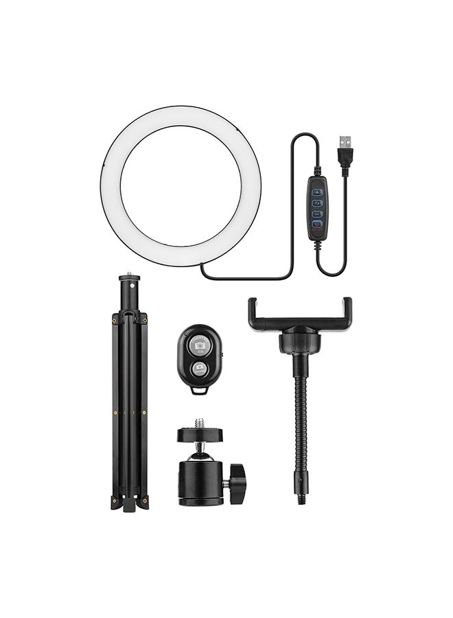 حلقة إضاءة بمصابيح LED أسود - Image 2