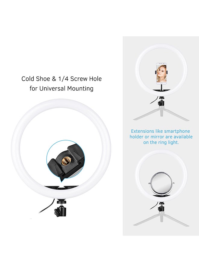 حلقة إضاءة بمصابيح LED أسود - Image 3