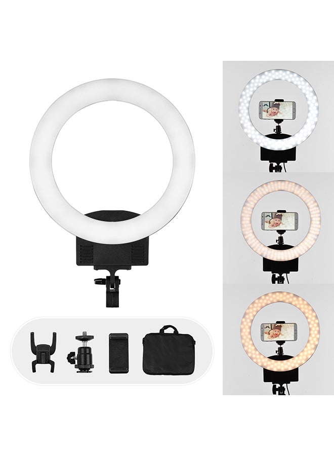 حلقة إضاءة بمصابيح LED أسود - Image 1