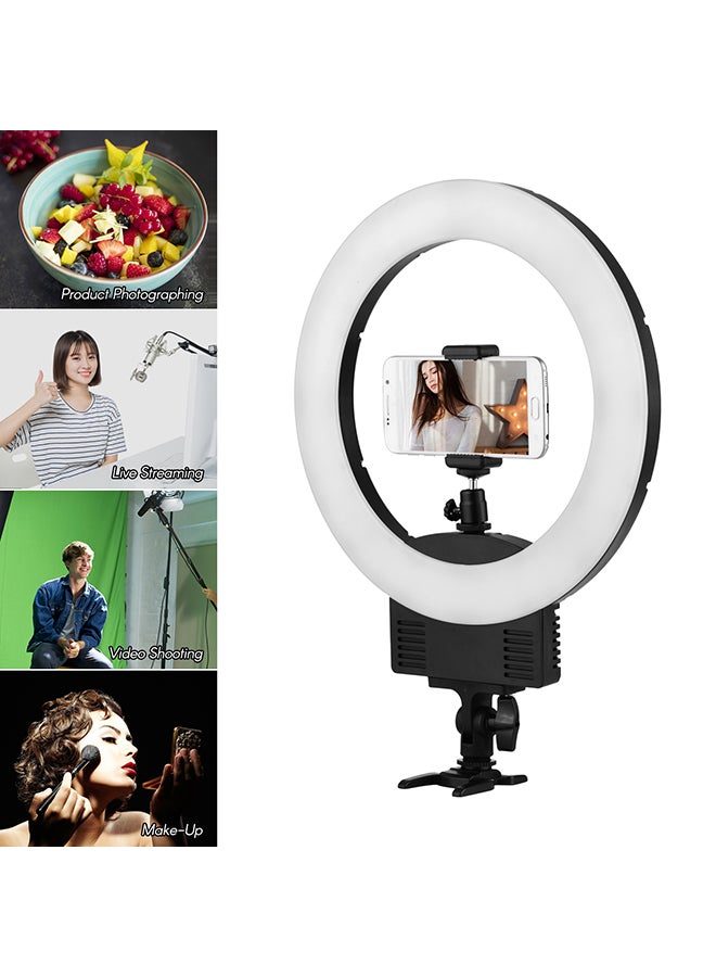 حلقة إضاءة بمصابيح LED أسود - Image 2