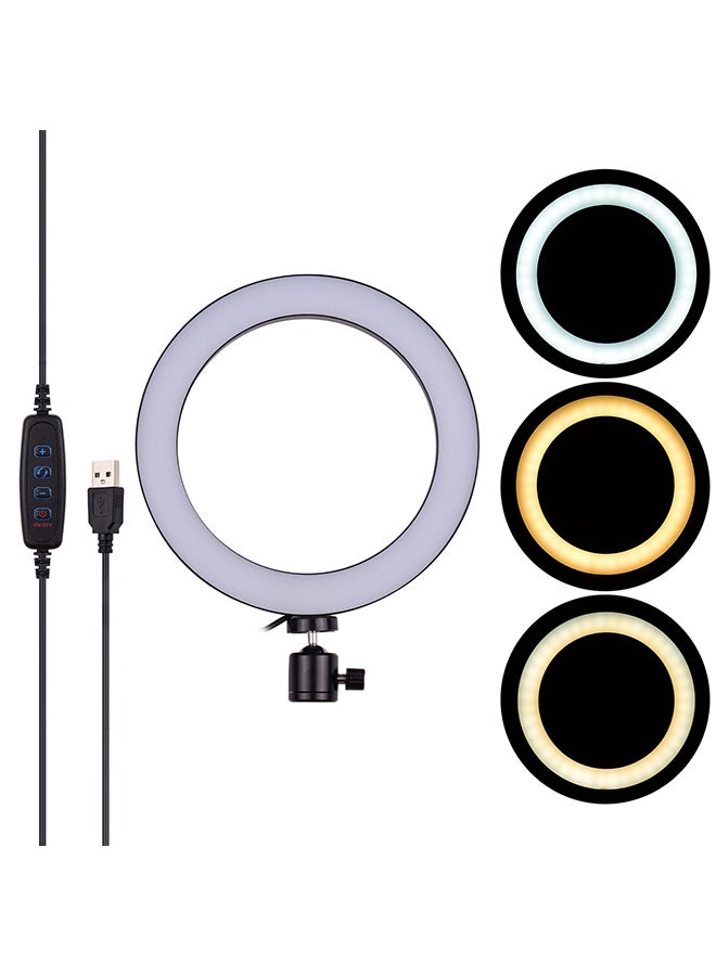 Mini LED Video Ring Light Lamp Black - Image 5