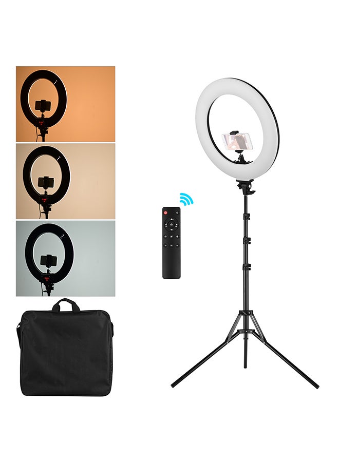 حلقة إضاءة LED أسود - Image 1