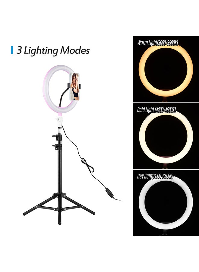 LED Ring Light With Stand Off White/Warm White/White - Image 2