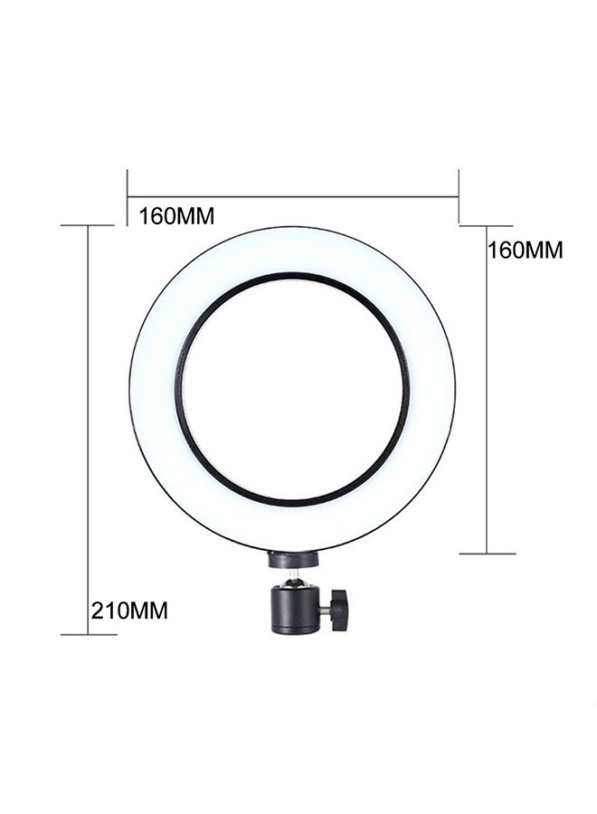 مصباح حلقي لتصوير السيلفي بواجهة USB وإضاءة LED قابلة للتعتيم أوف ويت/ أبيض دافئ/ أبيض - Image 4