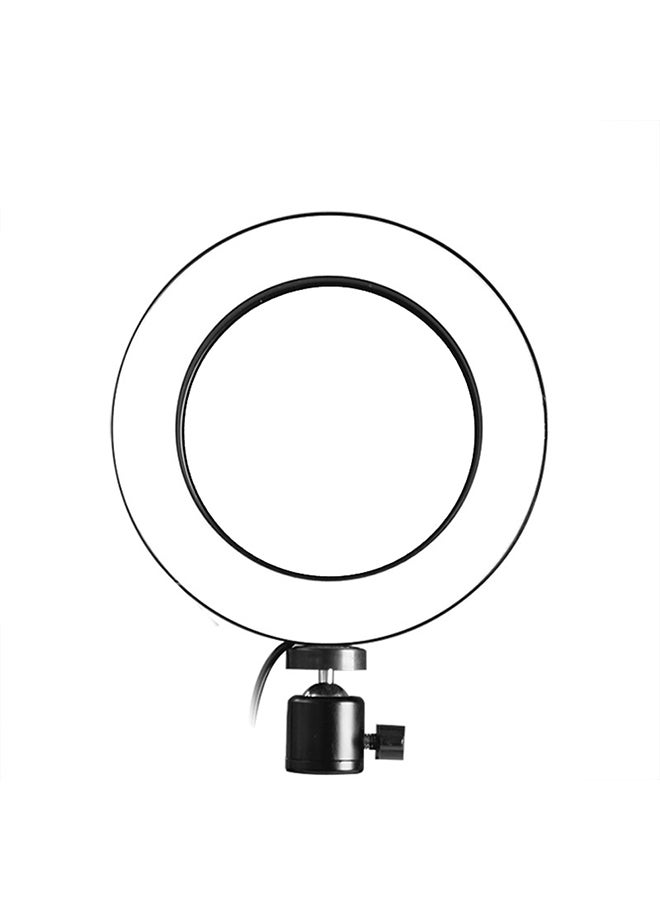 مصباح حلقي لتصوير السيلفي بواجهة USB وإضاءة LED قابلة للتعتيم أوف ويت/ أبيض دافئ/ أبيض - Image 5