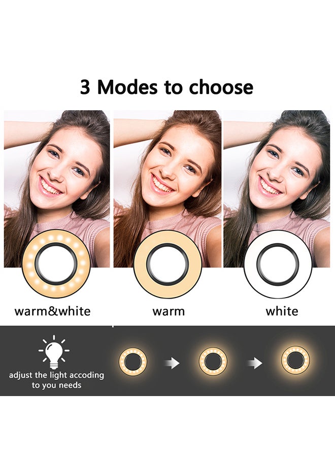 LED Ring Light With Tripod Black - Image 4