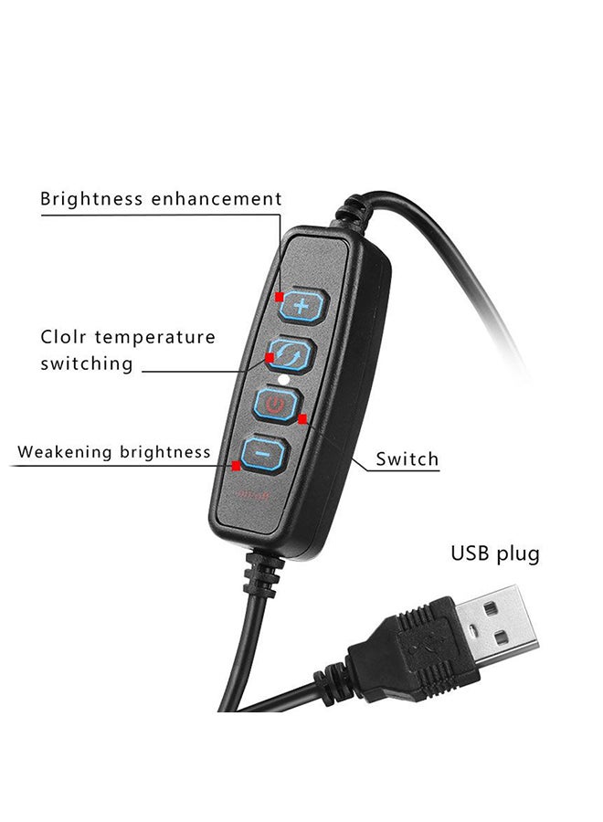 مصباح LED حلقي مع حامل ثلاثي القوائم. وردي - Image 5