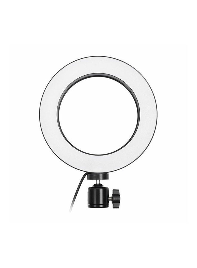 حلقة إضاءة بمصابيح LED أسود