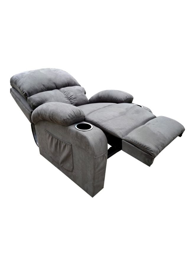 سحابة كرسي بظهر مائل يمكن التحكم به مع حامل أكواب رمادي 103x90x86سم - Image 3