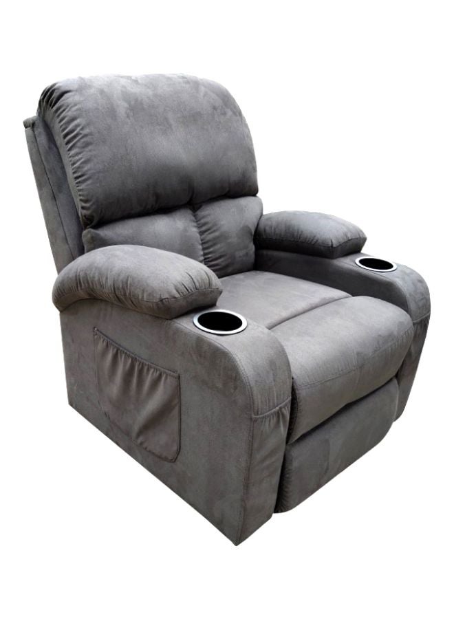 سحابة كرسي بظهر مائل يمكن التحكم به مع حامل أكواب رمادي 103x90x86سم - Image 2