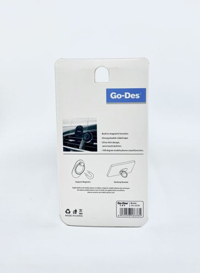 GO-DES Ultra-Thin Mobile Phone Ring Bracket Red - Image 2