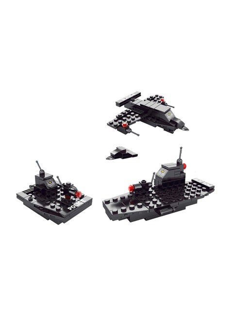 8522-3 74-Piece 3-In-1 Police S.W.A.T Series Block Set