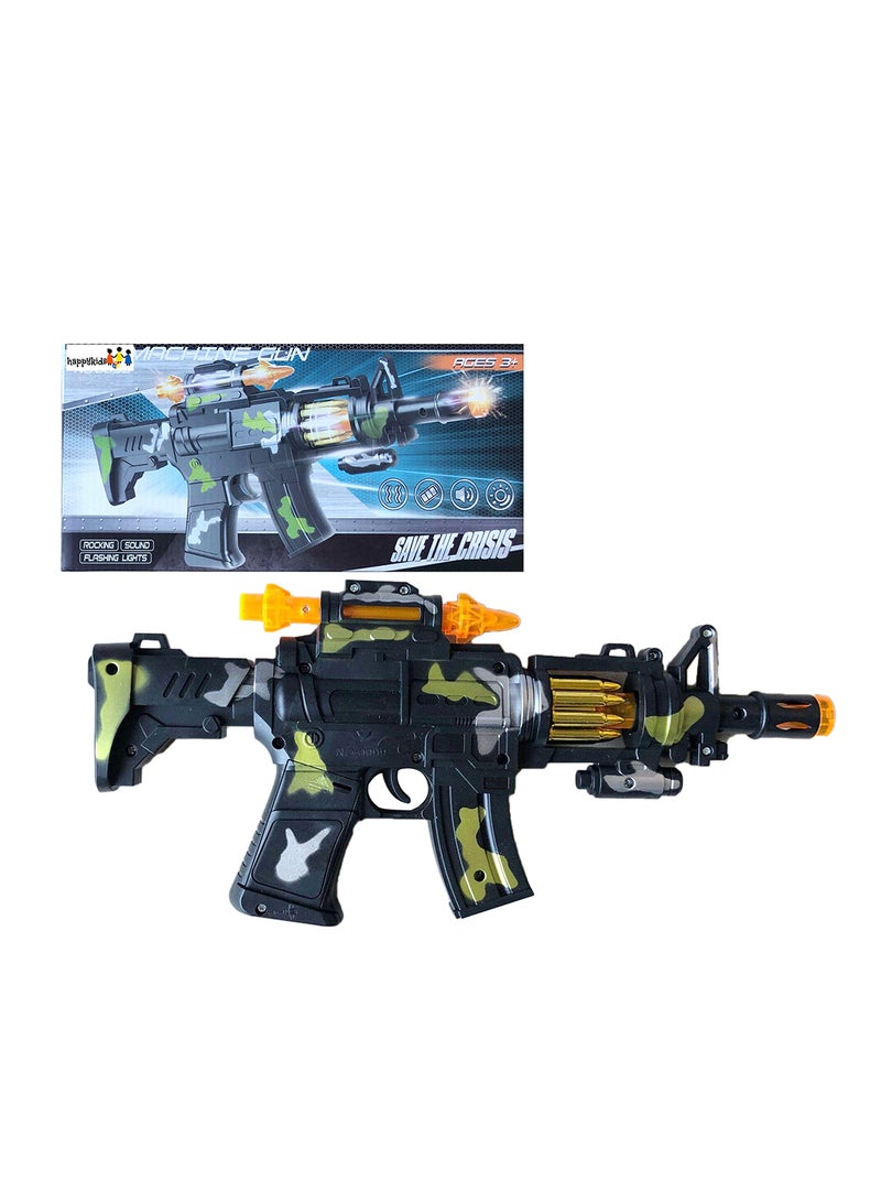 Happy Kids Electric Gun With Flash And Sound  - Image 2