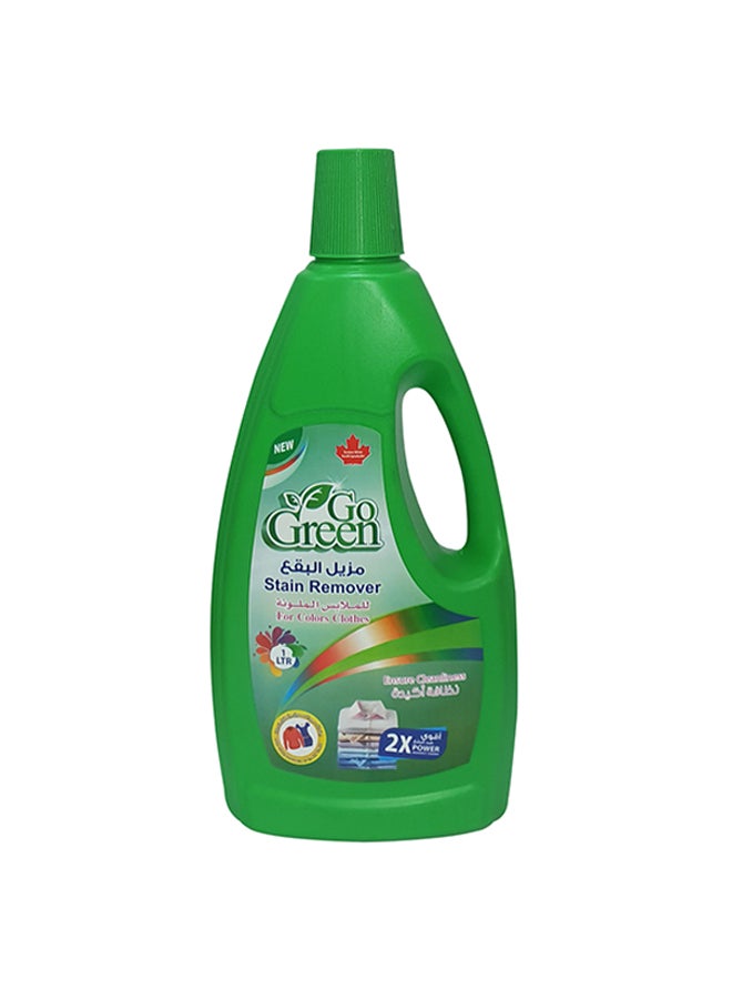 GO GREEN Stain Remover For Colors Clothes 1Liters