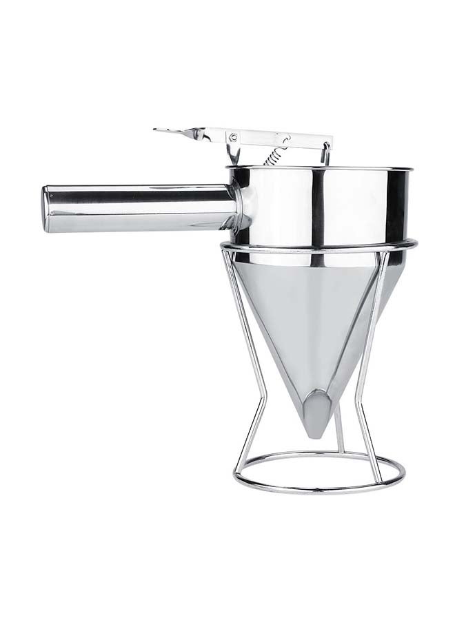 Home Time - Stainless Steel Pancake Batter Dispenser Silver 21x13cm - Image 1