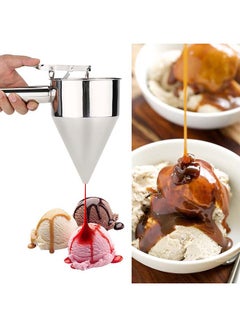 Home Time Stainless Steel Pancake Batter Dispenser Silver 21x13cm  - Image 4