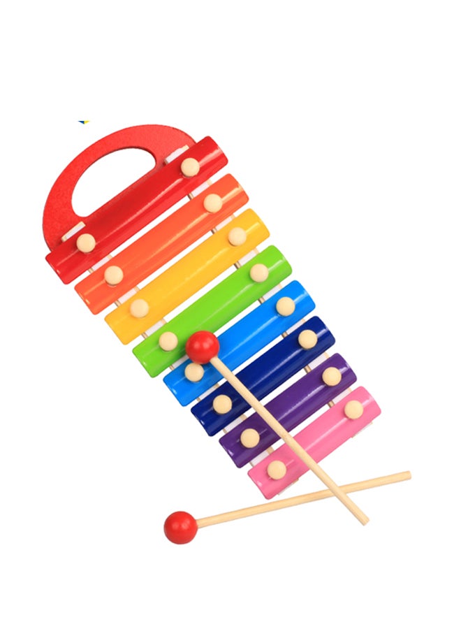 Happy Kids Wooden Portable Eight-Tone Knock On Piano  - Image 1