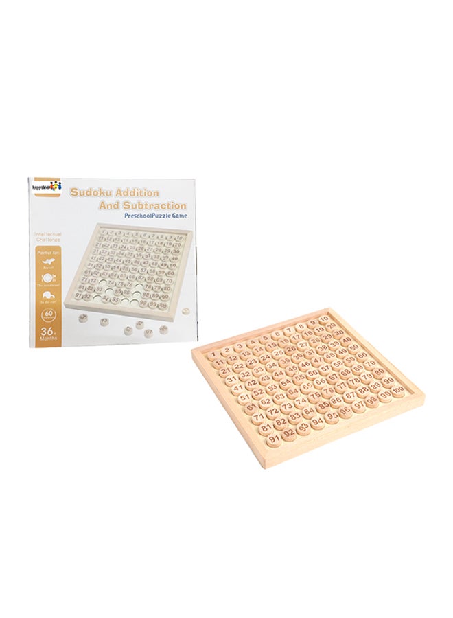 Happy Kids Wooden 1-100 Sudoku Game  - Image 2
