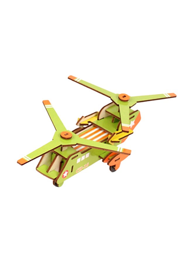 Happy Kids Wooden 3D Aircraft Puzzle  - Image 1