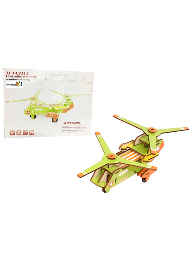 Happy Kids Wooden 3D Aircraft Puzzle  - Image 2