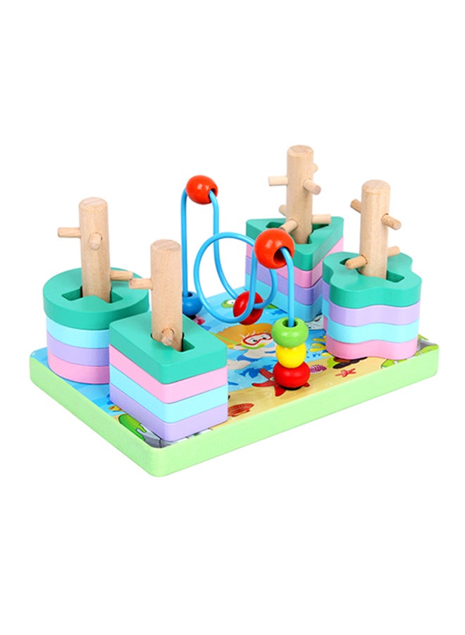 Happy Kids Wooden Multifunctional Set Of Beach Blocks 