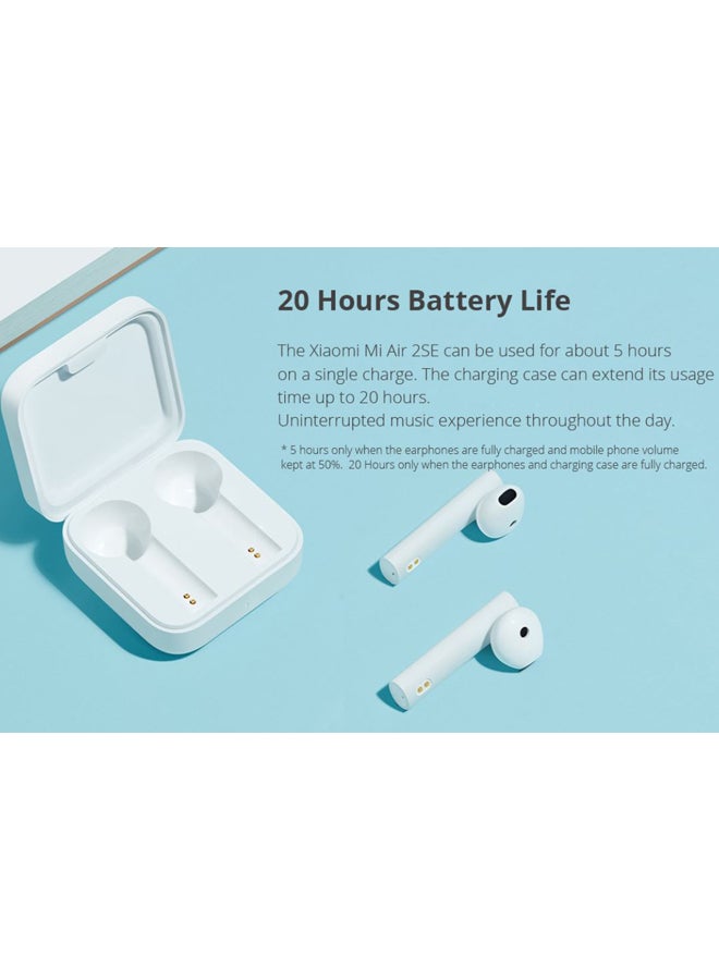 Xiaomi - Air2 SE In-Ear Wireless Headphones With Charging Case White - Image 1