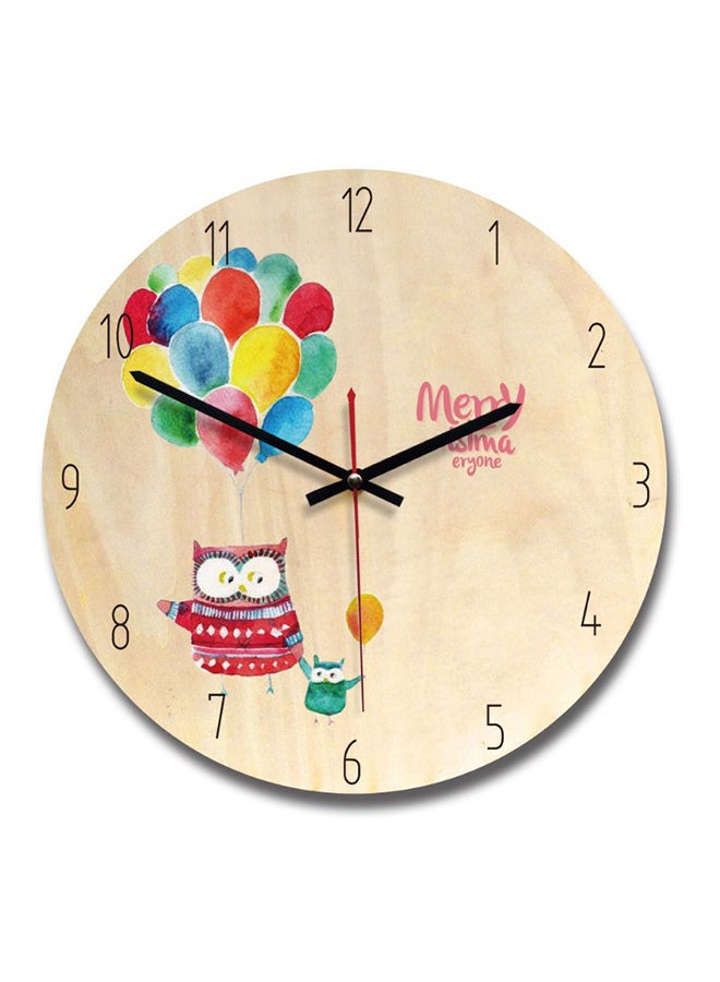 Vintage Wall Clock Brown/Black 30x30x5cm - Image 1