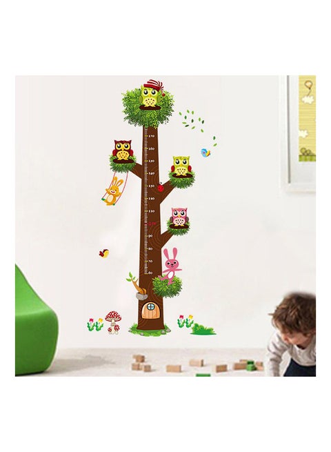 Cartoon Owl Wall Stickers Multicolour