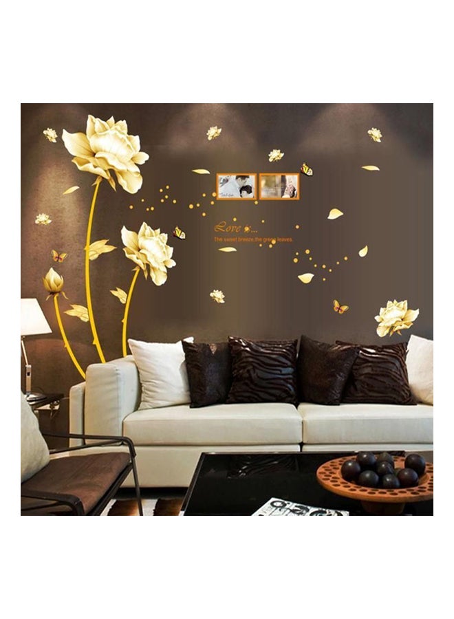 ماركة غير محددة ملصق جداري بتصميم زهور توليب ذهبي  - Image 1
