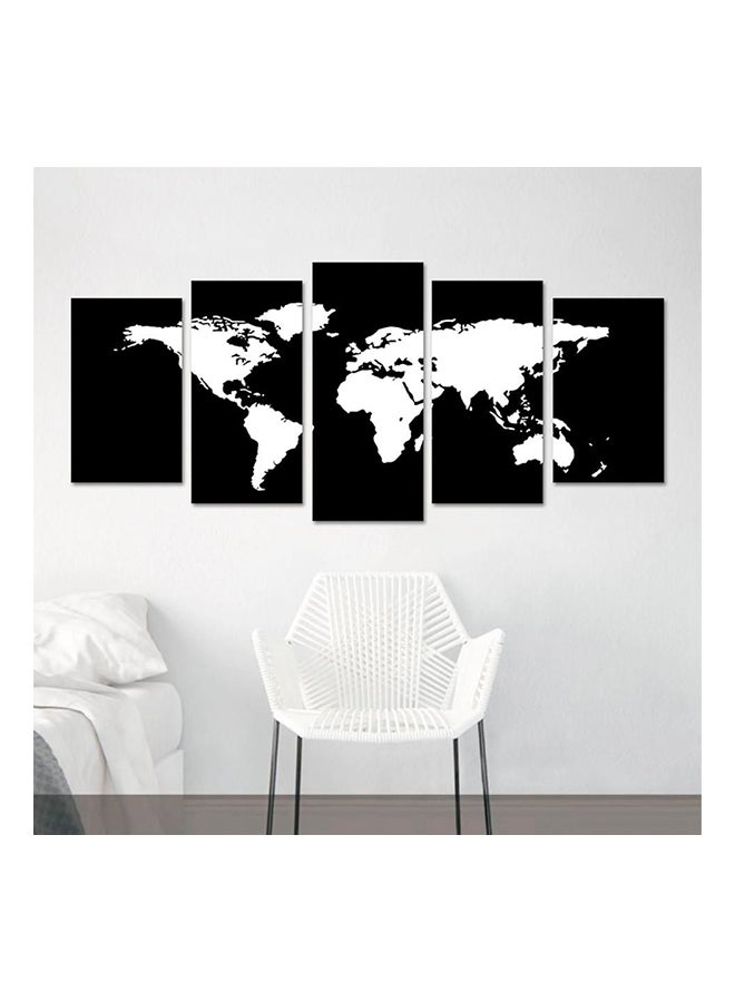 5-Piece Decorative Painting Set Black/White - Image 1