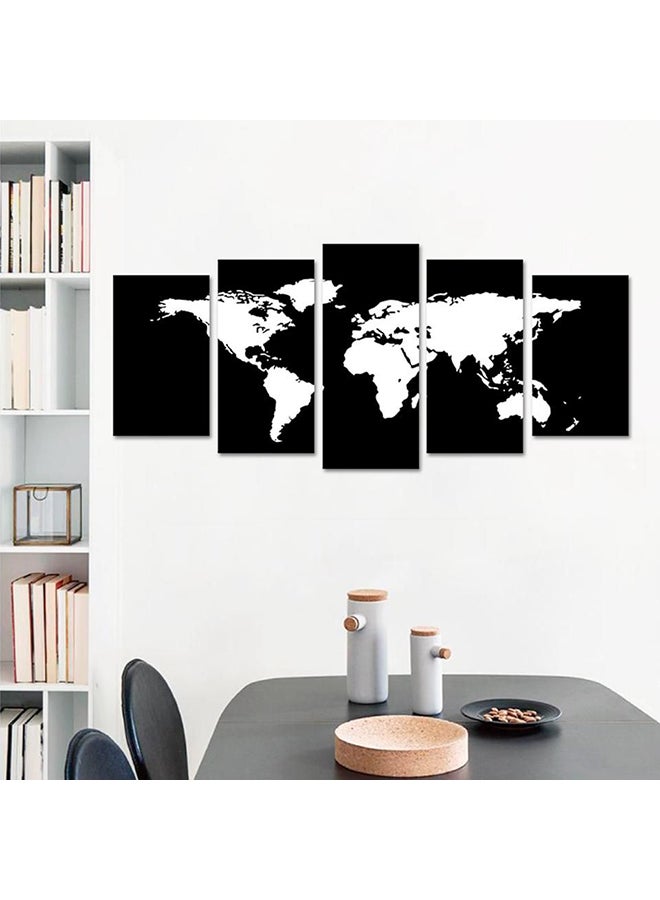 5-Piece Decorative Painting Set Black/White - Image 2