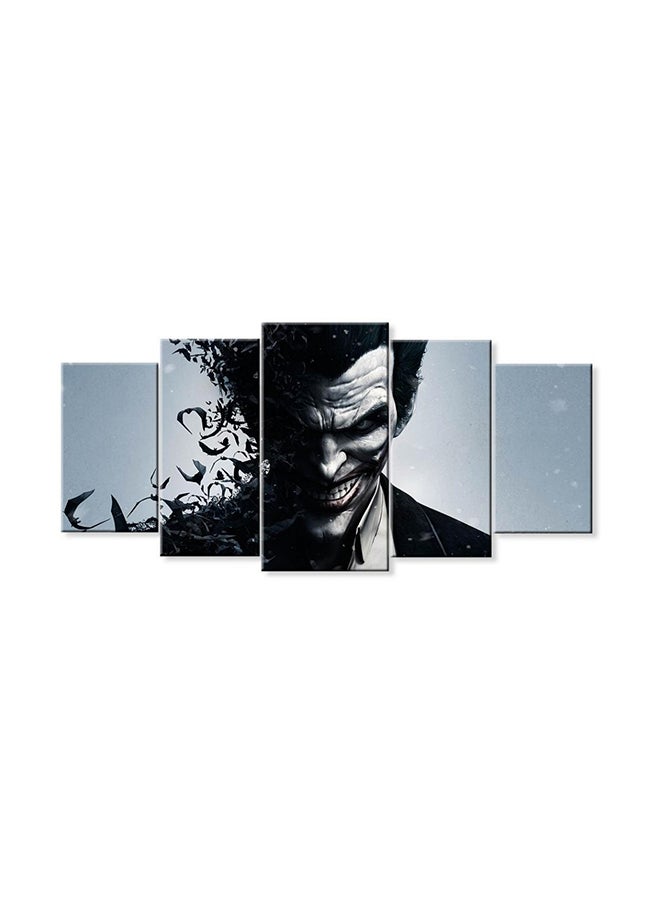 5-Piece Joker Printed Tableau Set Black/Grey