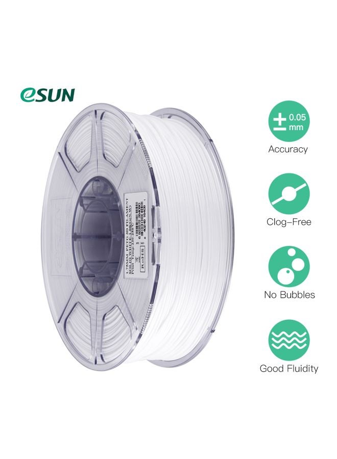eSUN 3D Printer Filament White  - Image 2