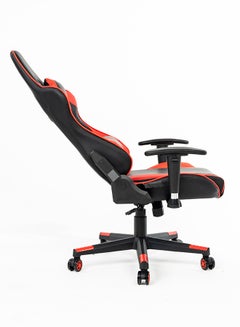 Blitzed Gaming Chair With Headrest And Lumbar Support Red/Black  - Image 4