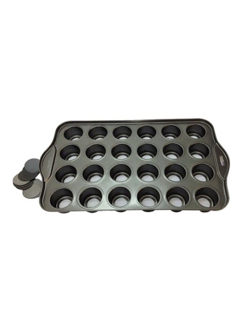 24-Cup Mini-Cheesecake Pan Grey Standard