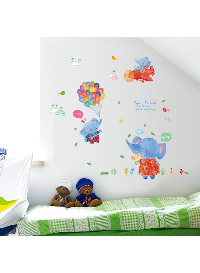 Cartoon Lovely Balloons Themed Wall Sticker Multicolour 70x50cm - Image 2