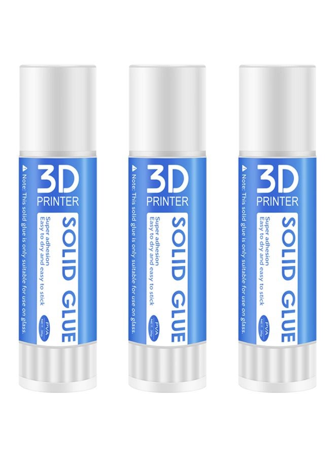 أيبيسي طقم أصابع غراء صلبة للطابعات ثلاثية الأبعاد، 3 قطع شفاف - Image 1