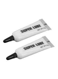 2-Piece Super Lube Lubricating Grease For 3D Printers White