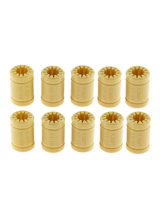 Aibecy 10-Piece Polymer Plastic Bearing For 3D Printer Yellow - Image 1