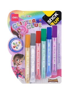 Deli Stick Up Classic Glitter Glue Multicolour  - Image 2
