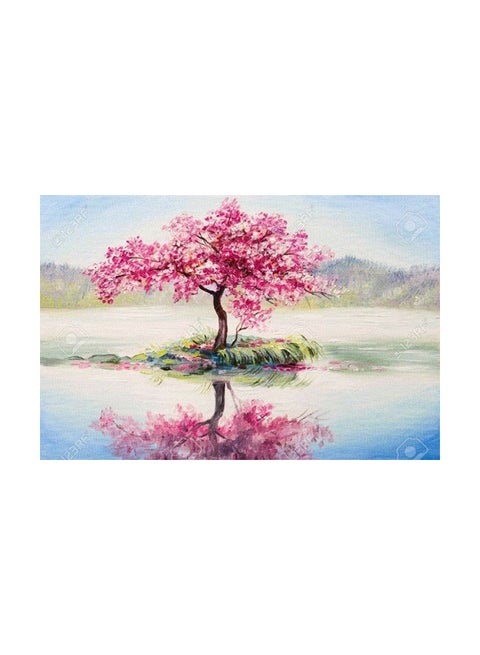 Attractive Canvas Fabric Print Tableau Multicolour 100x70cm